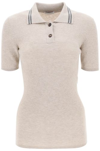 Cashmere Polo Shirt - Brunello Cucinelli - Modalova