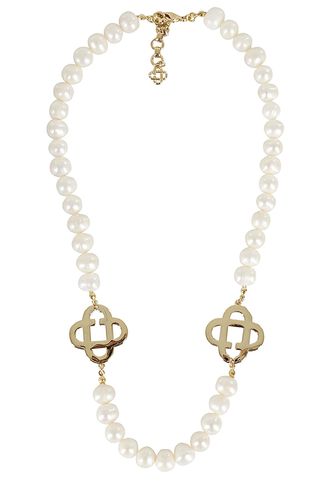 Medium Pearl Logo Necklace - Casablanca - Modalova