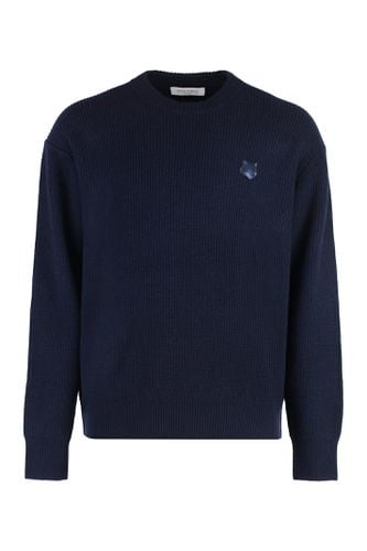 Wool-blend Crew-neck Sweater - Maison Kitsuné - Modalova