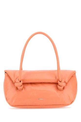 Peach Pink Leather Small Knot Handle Handbag - Jil Sander - Modalova