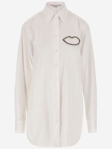 Cotton Shirt With Rhinestones - Stella McCartney - Modalova