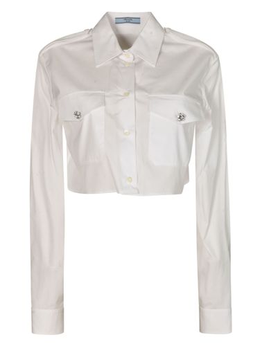 Prada Pocket Front Cropped Shirt - Prada - Modalova