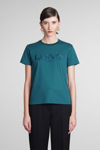 Lanvin T-shirt In Green Cotton - Lanvin - Modalova