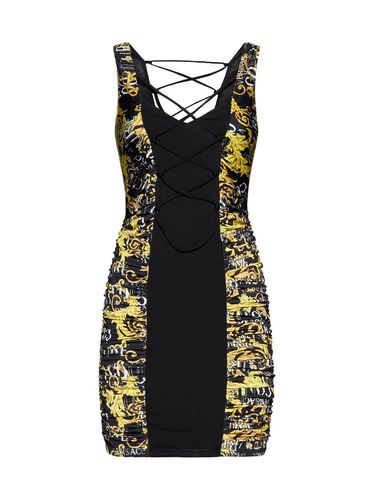 Barocco Printed Lace-up Dress - Versace Jeans Couture - Modalova