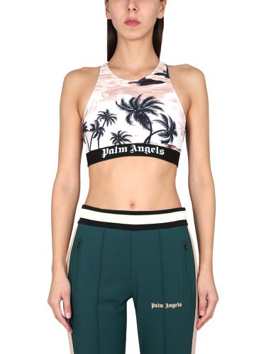 Palm Angels Palm Print Track Top - Palm Angels - Modalova