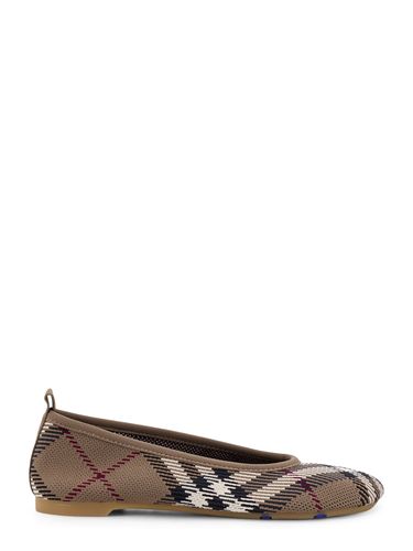 Embroidered Canvas Ballerinas - Burberry - Modalova