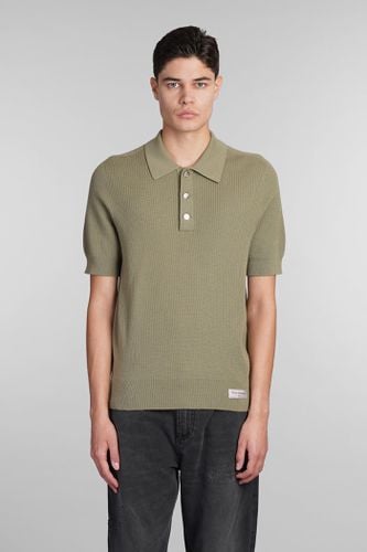 Balmain Polo In Green Wool - Balmain - Modalova