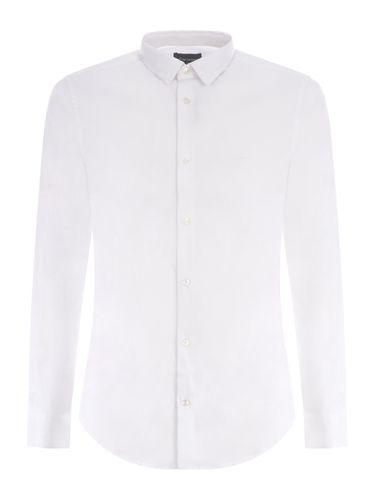 White Poplin Shirt Giorgio Armani - Giorgio Armani - Modalova