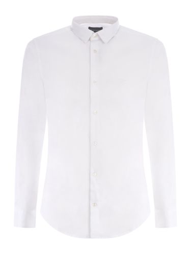 White Poplin Shirt Giorgio Armani - Giorgio Armani - Modalova