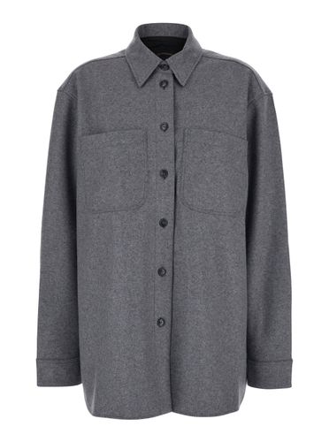 Tina Oversize Shirt In Wool Woman - The Andamane - Modalova