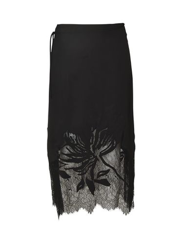 Lace Paneled Asymmetric Skirt - Paul Smith - Modalova