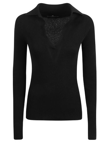 Knitted Long-sleeved Polo Shirt - Ermanno Scervino - Modalova