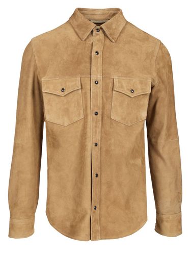 Western Overshirt In Suede Leather - Jacob Cohen - Modalova