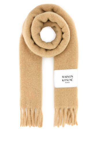 Beige Alpaca Blend Scarf - Maison Kitsuné - Modalova