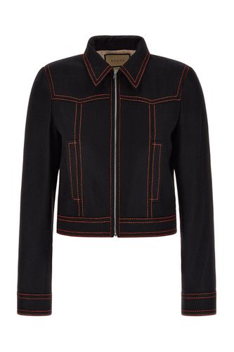 Top Stitched Long Sleeved Bomber Jacket - Gucci - Modalova