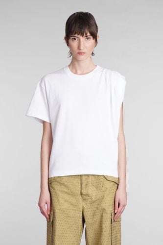 Laneus T-shirt In White Cotton - Laneus - Modalova