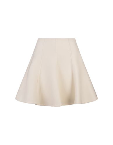 Ivory Wool Cloth Short Skirt - Ermanno Scervino - Modalova