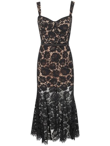 Fine Lace Midi Dress - self-portrait - Modalova