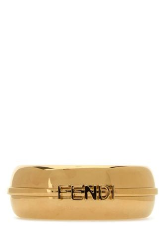 Gold Metal Fendigraphy Bracelet - Fendi - Modalova