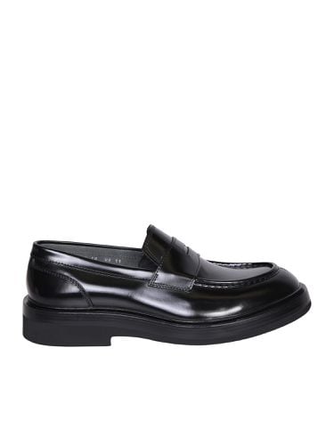 Santoni Track Sole Black Loafer - Santoni - Modalova