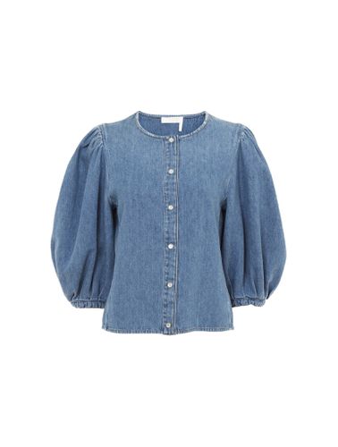 Chloé Collarless Shirt - Chloé - Modalova