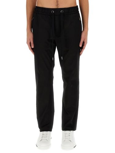 Jogging Pants With Plaque - Dolce & Gabbana - Modalova