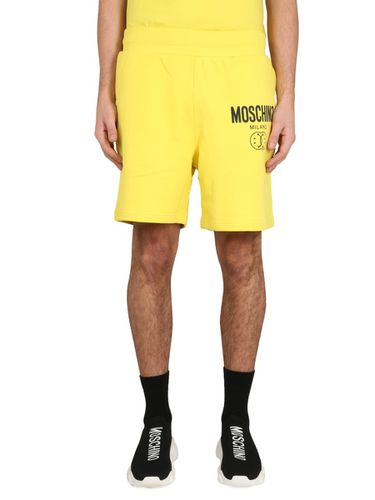 Moschino Bermuda With Logo - Moschino - Modalova