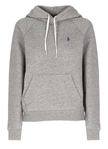 Pony Embroidered Drawstring Hoodie - Ralph Lauren - Modalova