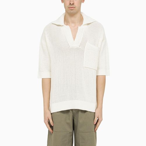 Wide Cotton Polo Shirt - Roberto Collina - Modalova
