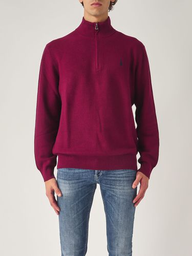 Maglia Mezza Zip In Cotone Pique Sweater - Polo Ralph Lauren - Modalova