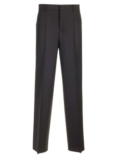 Formal Trousers In Mohair Blend - Versace - Modalova