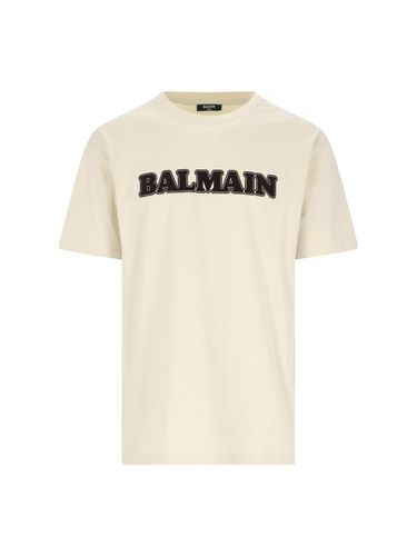 Retro Flock T-shirt-straight Fit - Balmain - Modalova