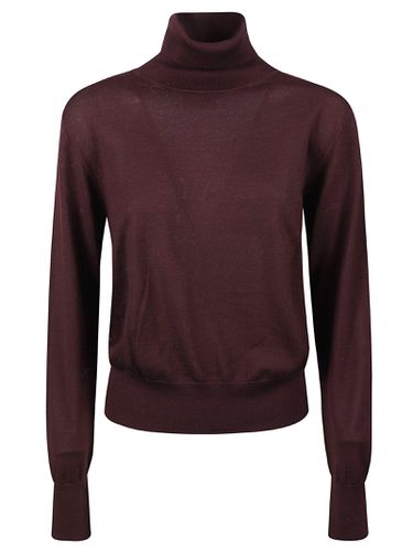 Forte_Forte Turtleneck Rib Trim Plain Knit Pullover - Forte Forte - Modalova