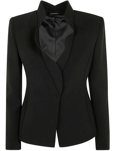 Stand-up Lapels Tailored Blazer - Emporio Armani - Modalova