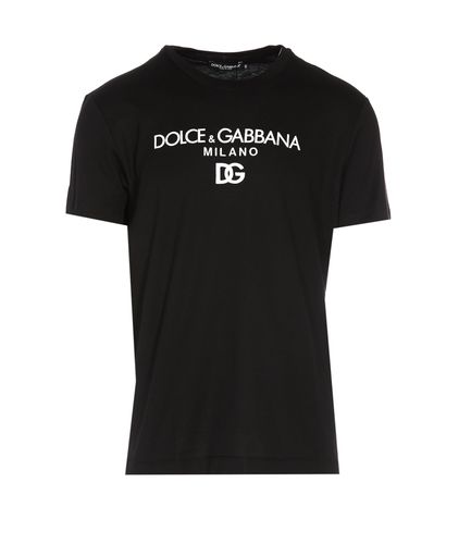 Dg Embroidered Logo T-shirt - Dolce & Gabbana - Modalova