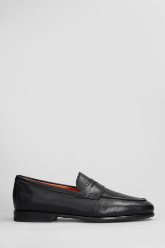 Carlos Loafers In Leather - Santoni - Modalova