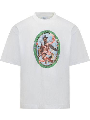 Off- Fresco Oval Crewneck T-shirt - Off-White - Modalova