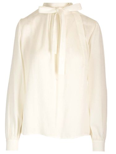 Silk Shirt With Lavallière Collar - Givenchy - Modalova