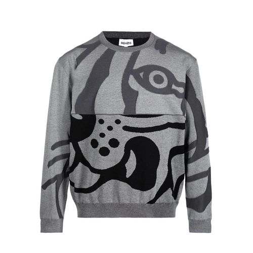 Abstract Tiger-print Sweatshirt - Kenzo - Modalova