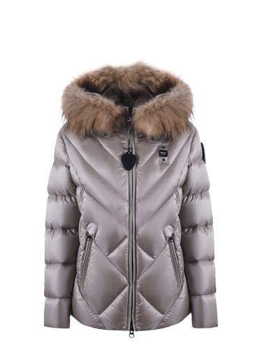 Blauer Satin Nylon Down Jacket - Blauer - Modalova