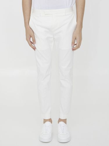 PT Torino White Cotton Trousers - PT Torino - Modalova