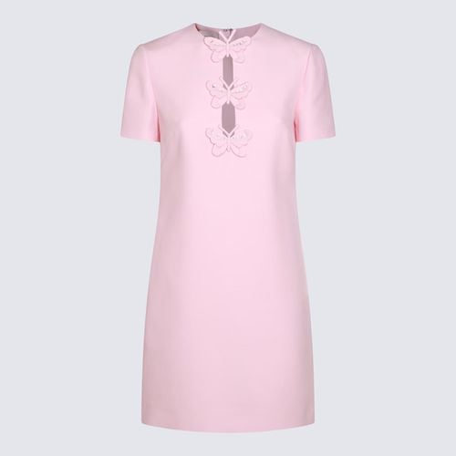 Valentino Pink Wool Mini Dress - Valentino - Modalova