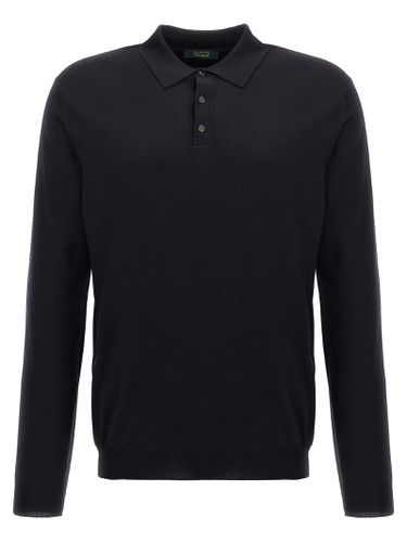 Zanone Wool Polo Shirt - Zanone - Modalova