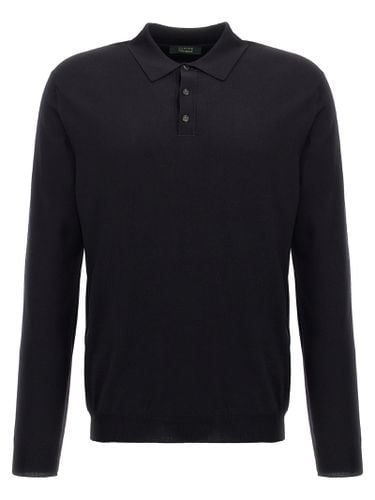 Zanone Wool Polo Shirt - Zanone - Modalova