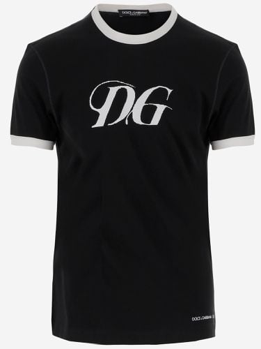 Cotton T-shirt With Logo - Dolce & Gabbana - Modalova