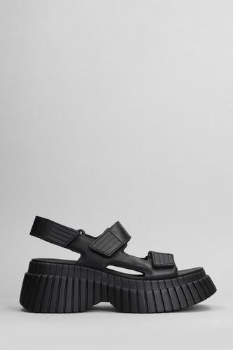 Camper Bcn Sandals In Black Leather - Camper - Modalova