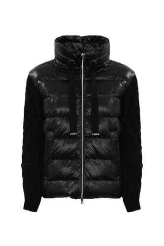 Herno Down Jacket With Wool Sleeves - Herno - Modalova