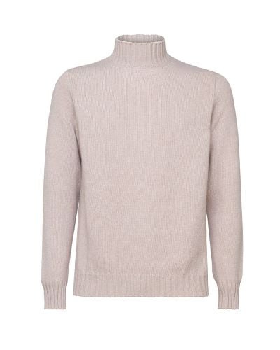 Turtleneck Sweater In Virgin Wool And Cashmere Blend - Fedeli - Modalova