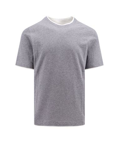 Contrasting Edges T-shirt - Brunello Cucinelli - Modalova