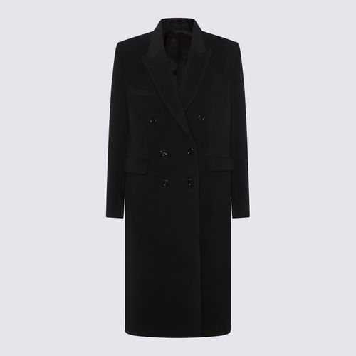 Lardini Black Wool Coat - Lardini - Modalova